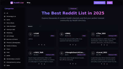 Reddit List - AI tool for SEO