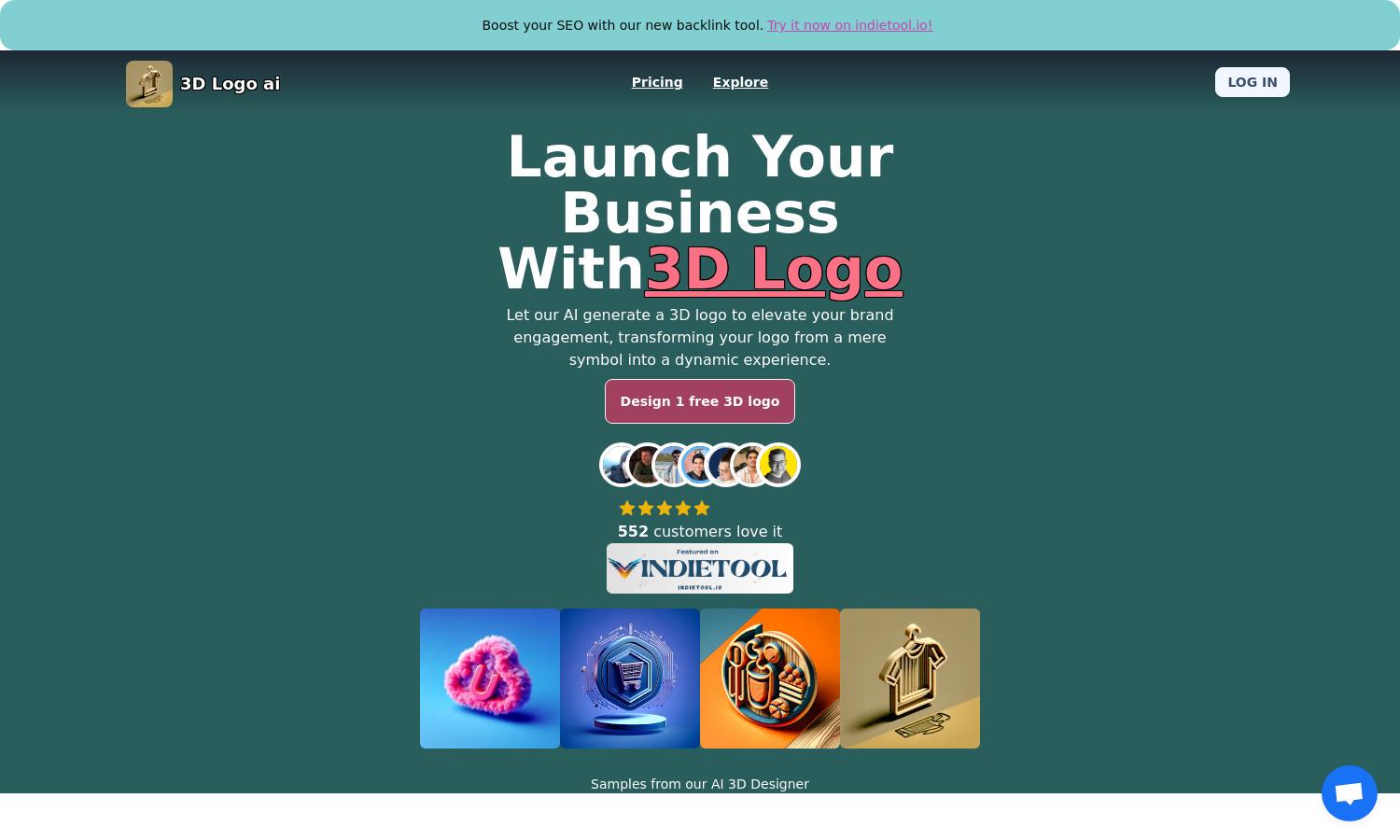 3D Logo Ai Website