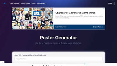Poster Generator - AI tool for Design Tools