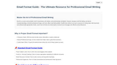 EmailFormat.online - AI tool for Business & Finance