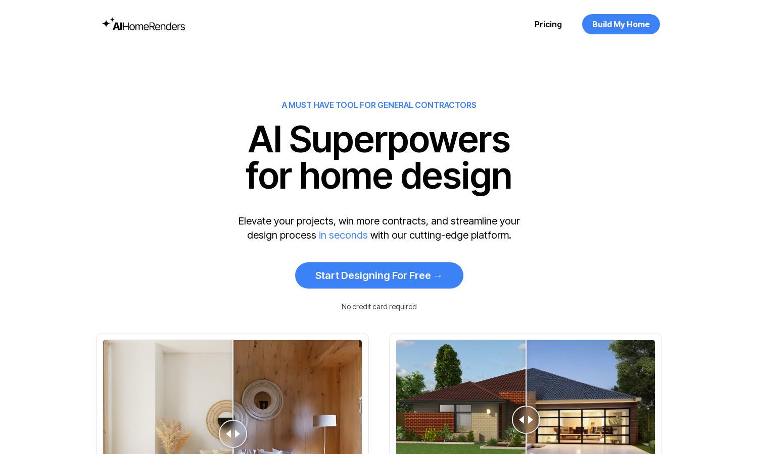 AIHomeRenders Website