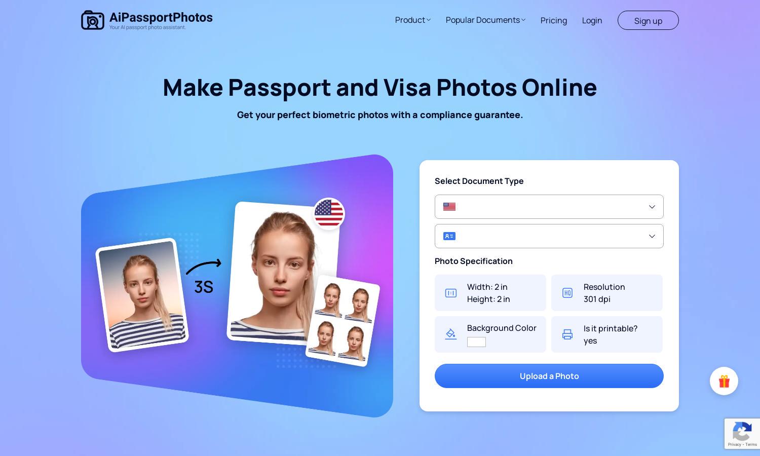 AiPassportPhotos Website