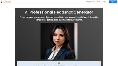 AI Professional Headshot Generator - AI tool for Content Creation