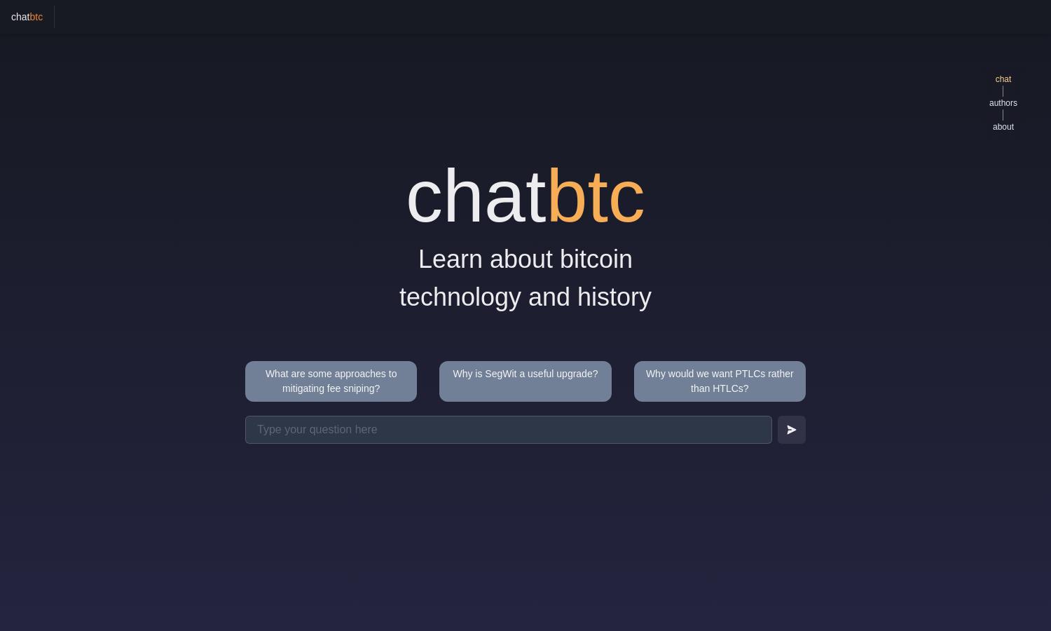 ChatBTC Website