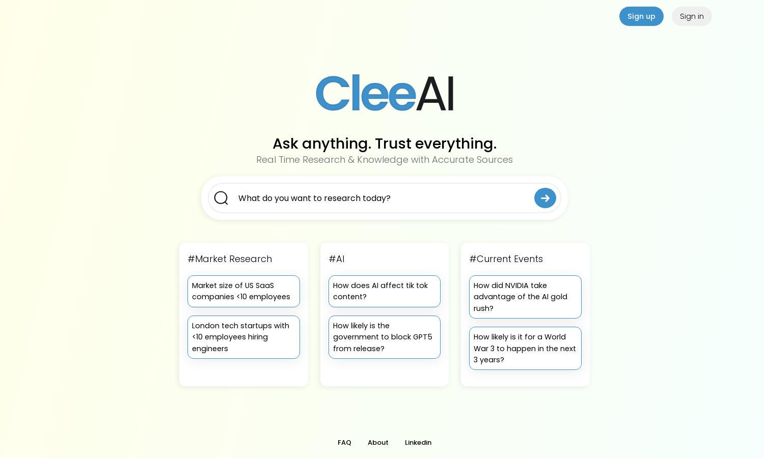 CleeAI Website