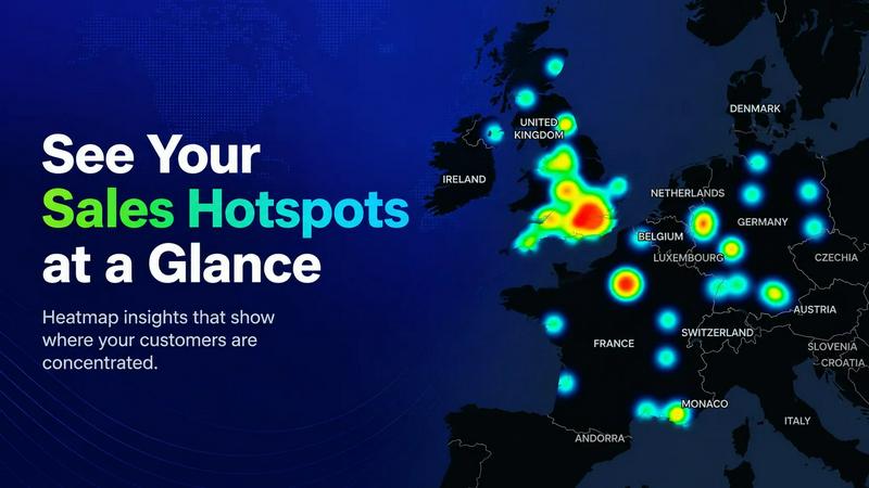Customer Reach Map screenshot