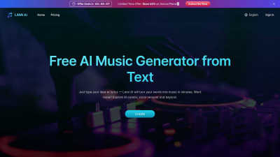 Lami.ai: Free AI Music Generator from Text - AI tool for Audio & Music