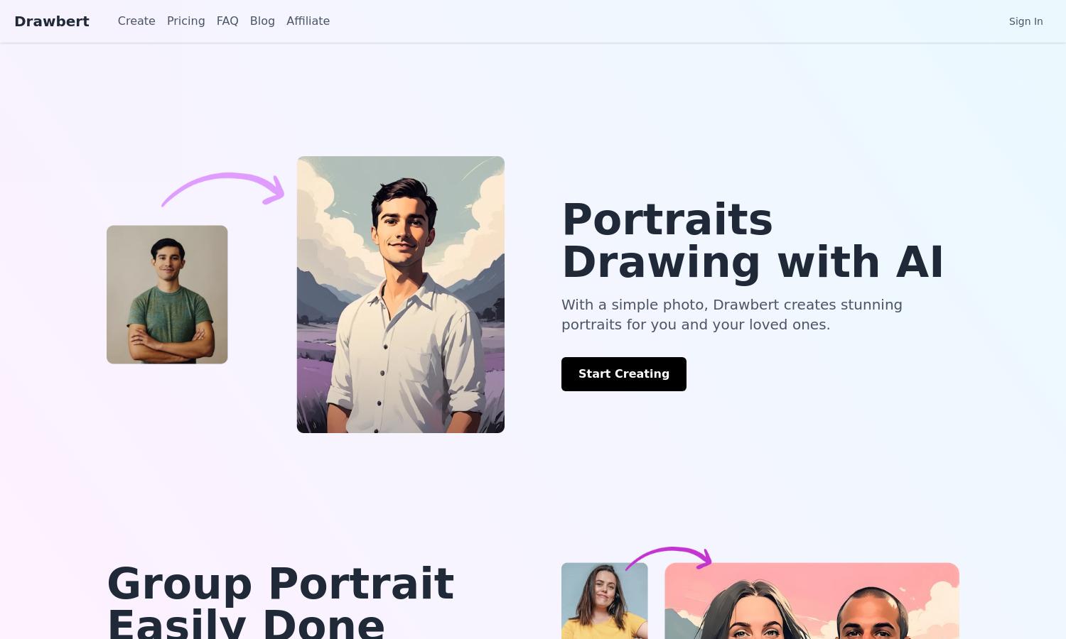 Drawbert Website