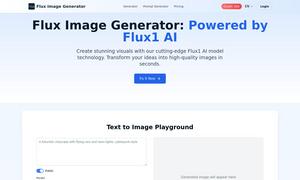 Flux Image Generator Website