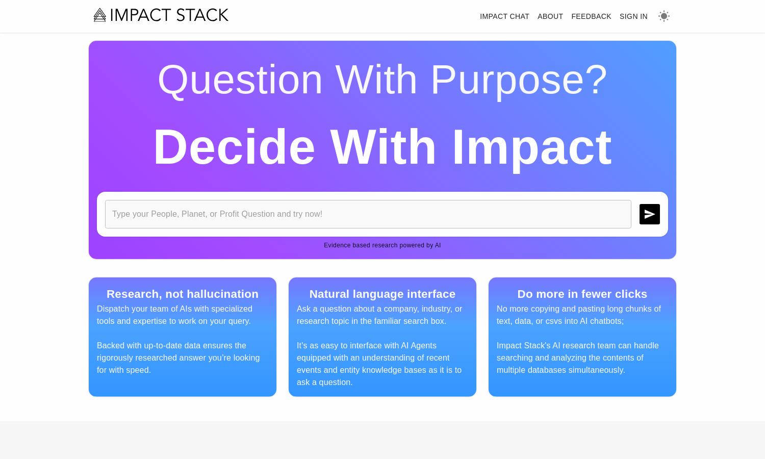 Impact Stack Website