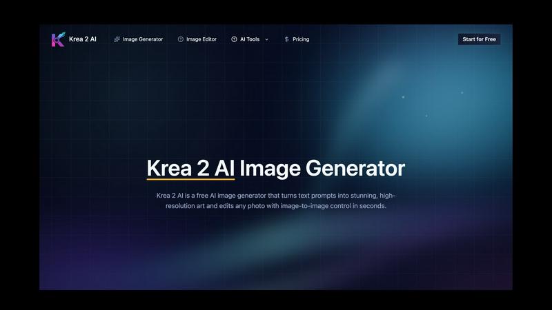 Krea 2 AI screenshot