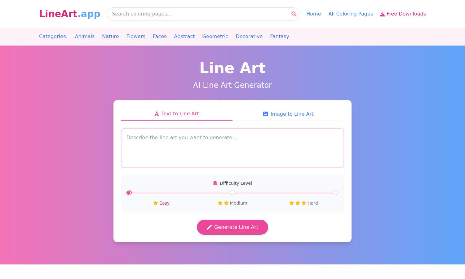 lineart.app Website