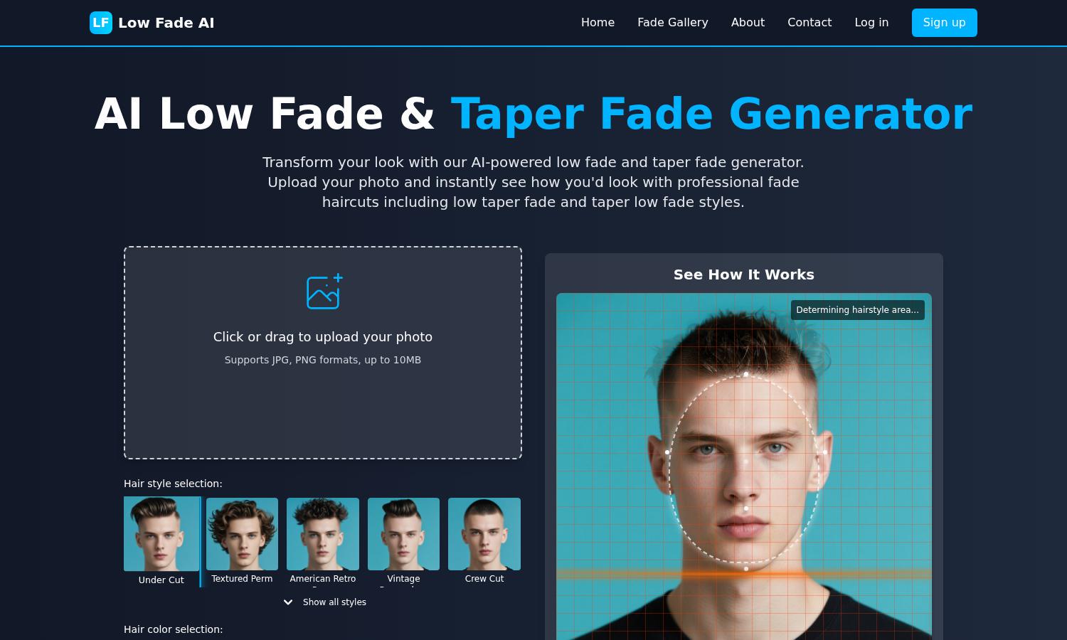 Low Fade AI Website