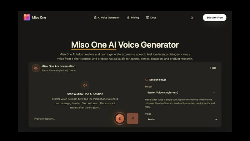 Miso One screenshot