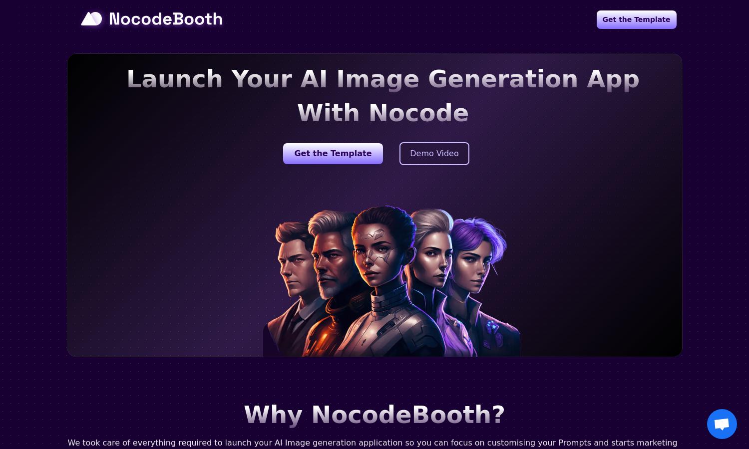 NocodeBooth Website