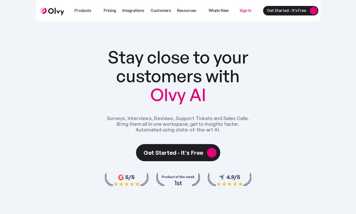 Olvy Website