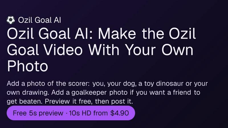 Ozil Goal AI screenshot