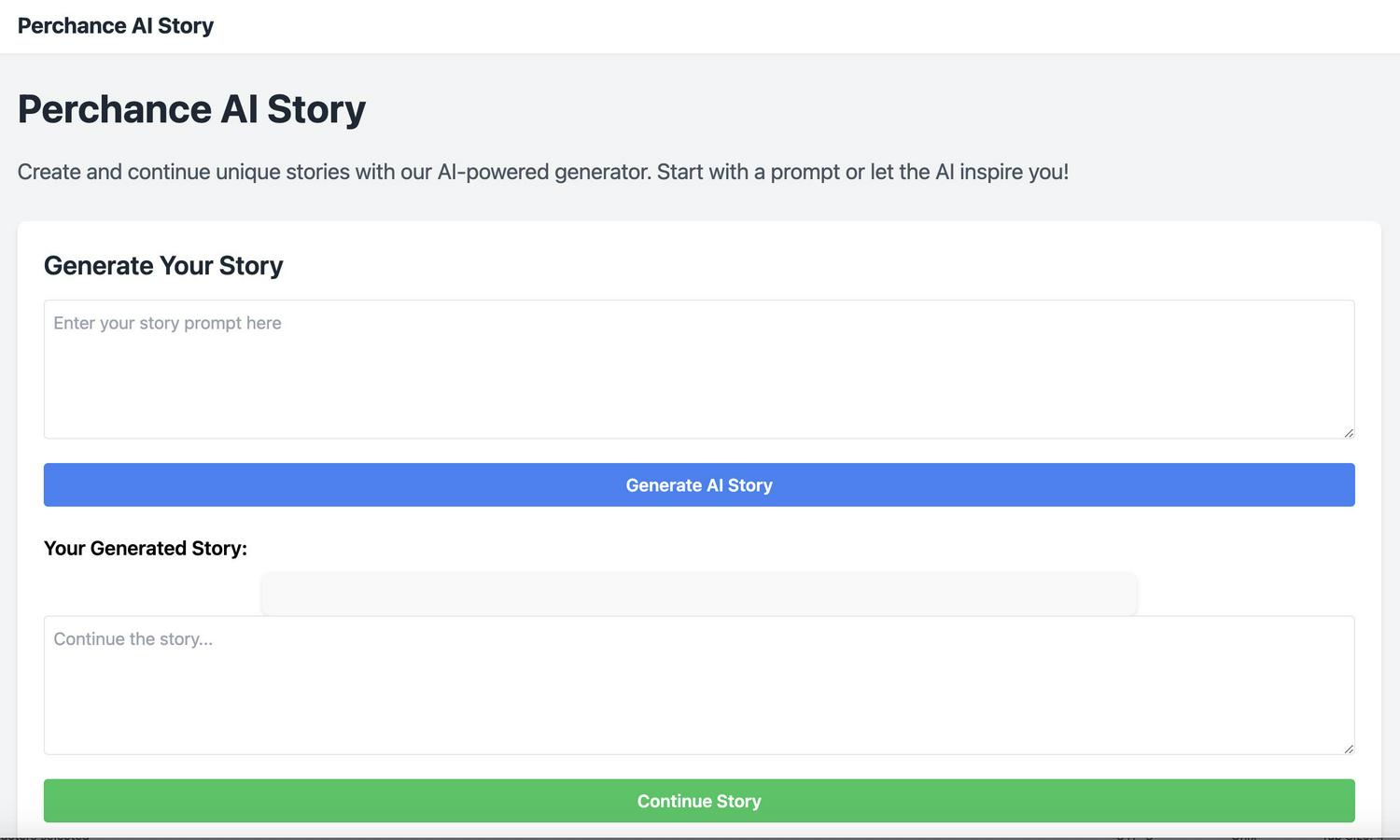 Perchance AI Story Website