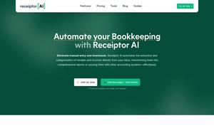 Receiptor AI Website