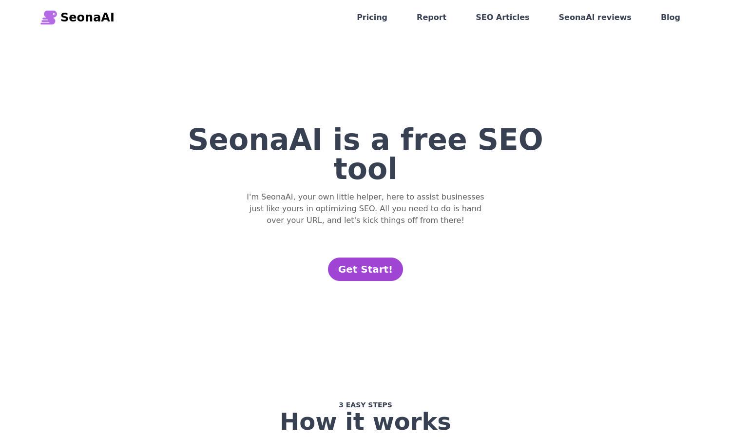 Seona AI Website