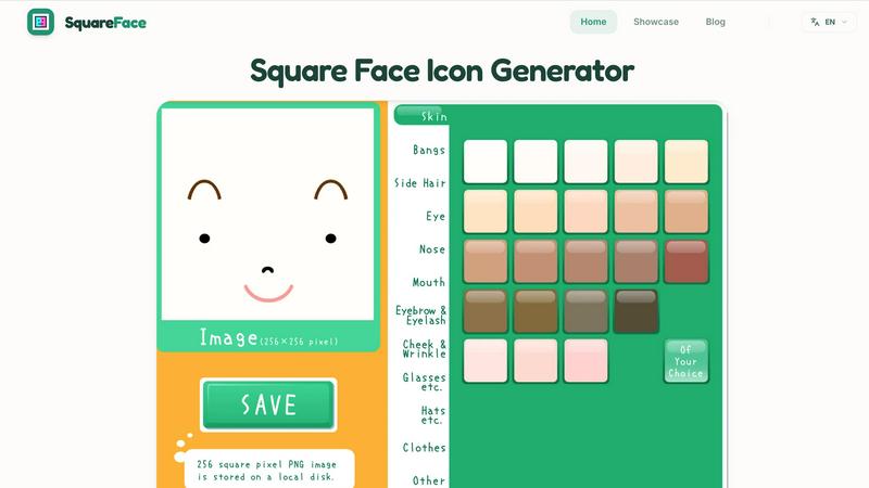 Square Face Icon Generator screenshot