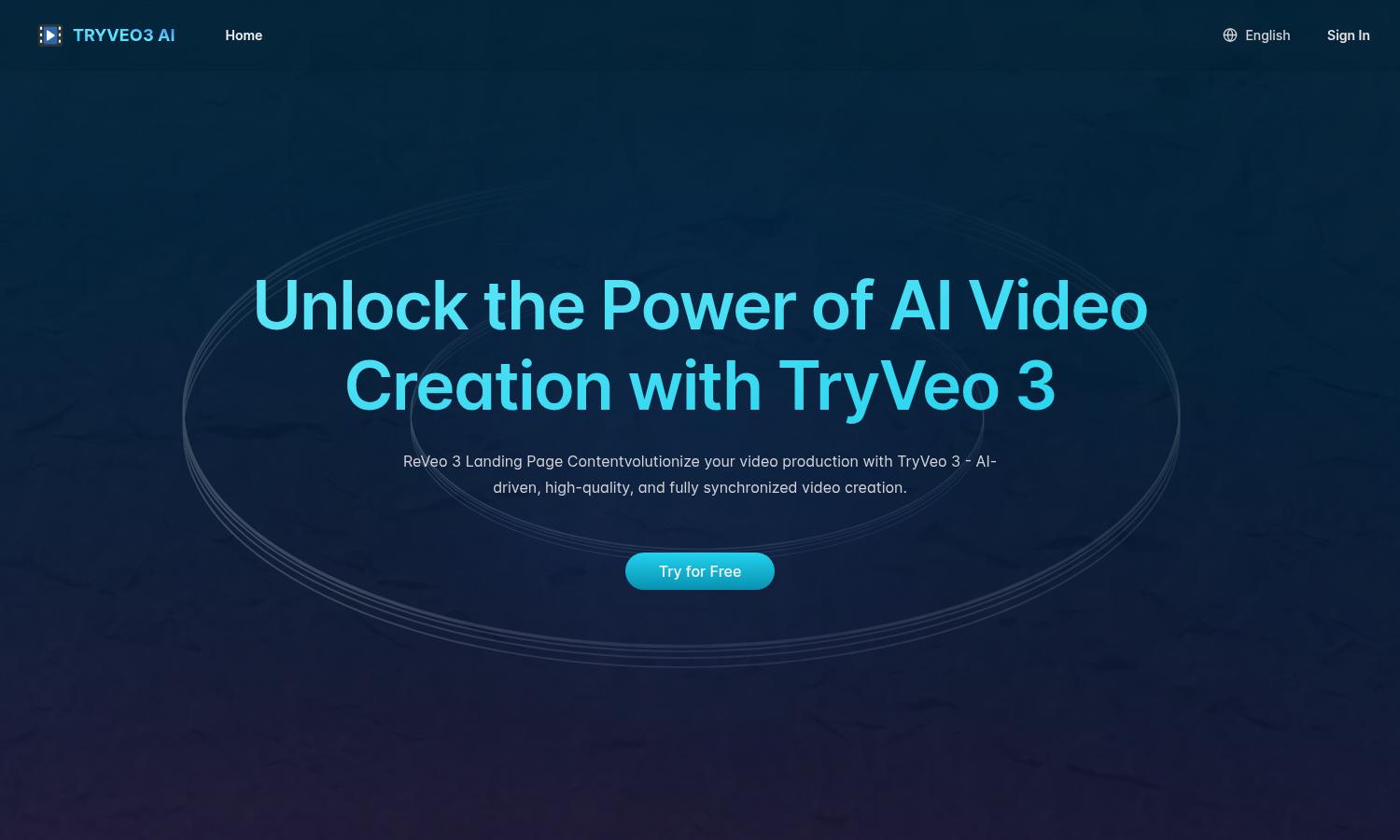 TryVeo 3 Website