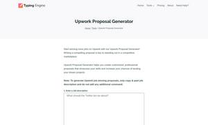 Upwork Proposal Generator Website
