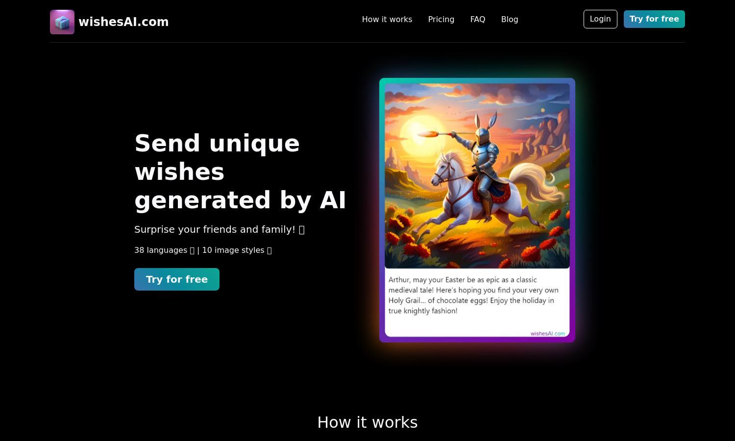 Wishes AI Website